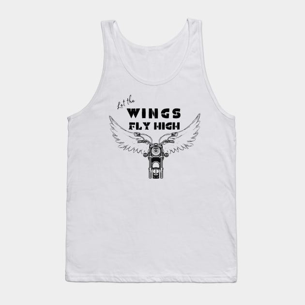 Let the wings fly high Tank Top by APPARELAURA